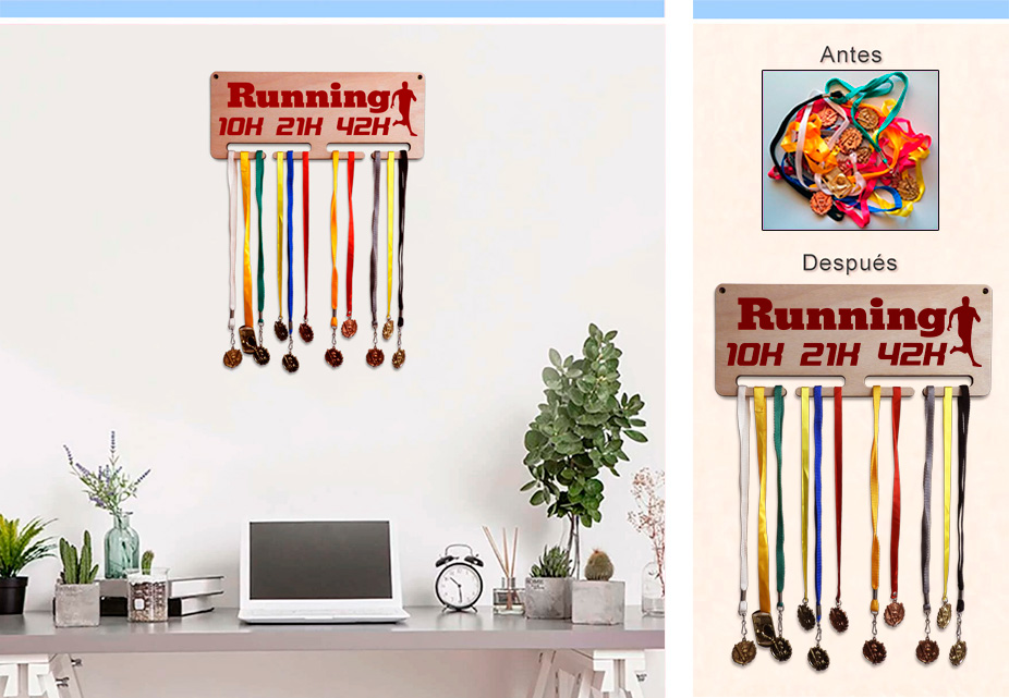 Medallero redondo colgador de medallas