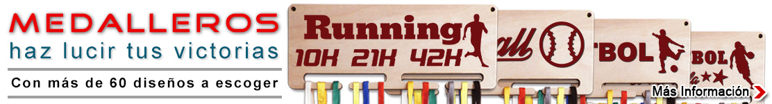 Medalleros de madera